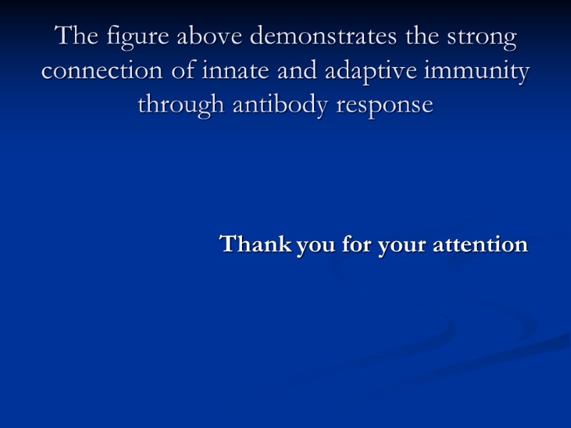 The figure above demonstrates the strong connection of innate and adaptive immunity through antibody